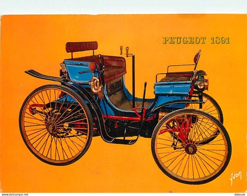 Carte postale automobiles - -,