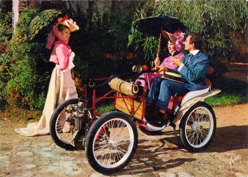 Carte postale automobile - carte,