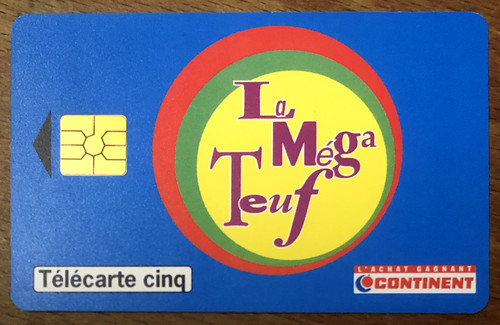Telecarte continent mega - telecarte, 5u